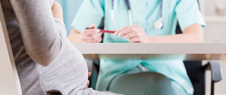 woman seeking genetic counseling