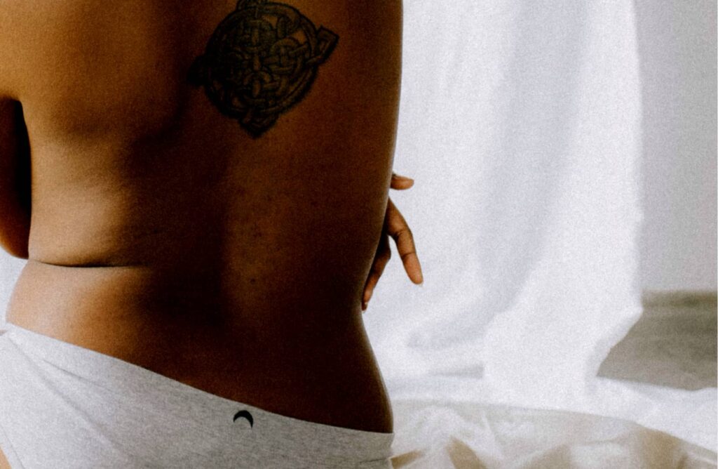 black woman with fibroids